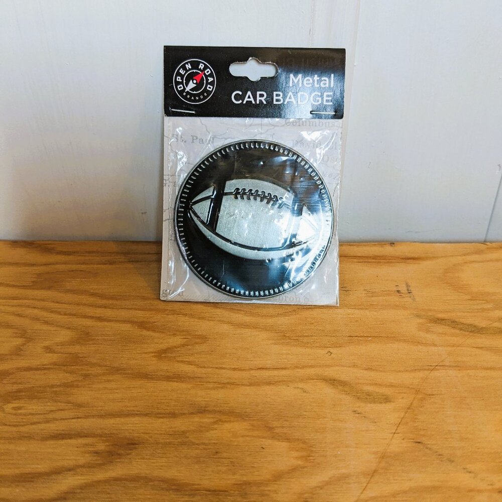 Open Road Brands NWT Football Metal Car Badge